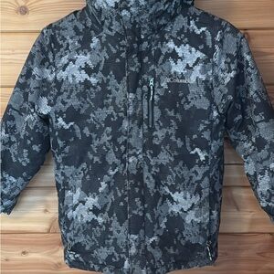 Columbia Kids' Black and Gray Jacket size sm